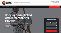 Desktop Screenshot of dunhamsmartialarts.com