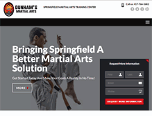 Tablet Screenshot of dunhamsmartialarts.com